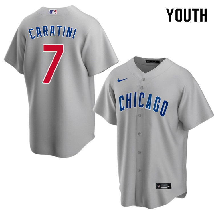 Nike Youth #7 Victor Caratini Chicago Cubs Baseball Jerseys Sale-Gray